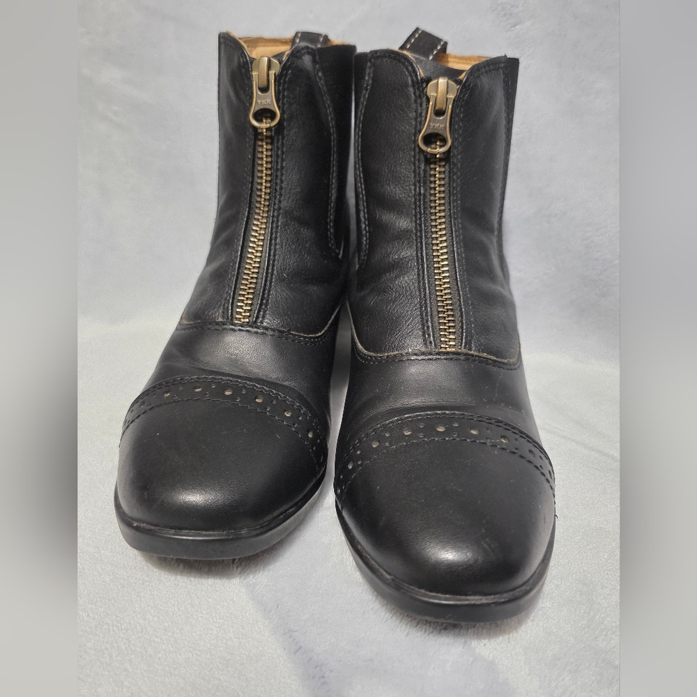 Riding Sport Girls Essential Leather Zip Paddock Boots